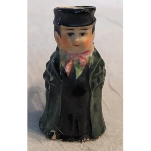 2 Toby Pitcher Japan Miniature Jug Creamer Ceramic Man Mug Style Vtg Colonial - Picture 5 of 16